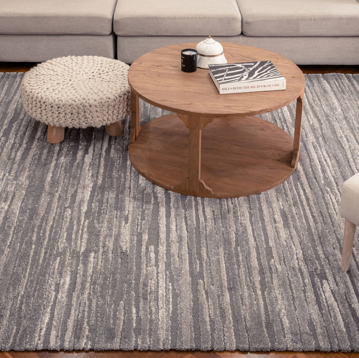 Bordeaux Grey Nuage Rug | Modern Rugs Belrose | Rugs N Timber