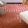 Bordeaux Dark Coral Arches Rug | Modern Rugs Belrose | Rugs N Timber