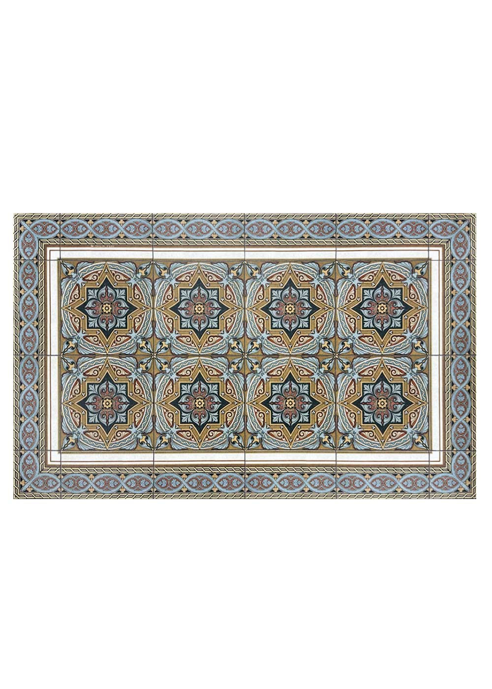 Beija Flor Louise decorative patterned vinyl mat for indoor use