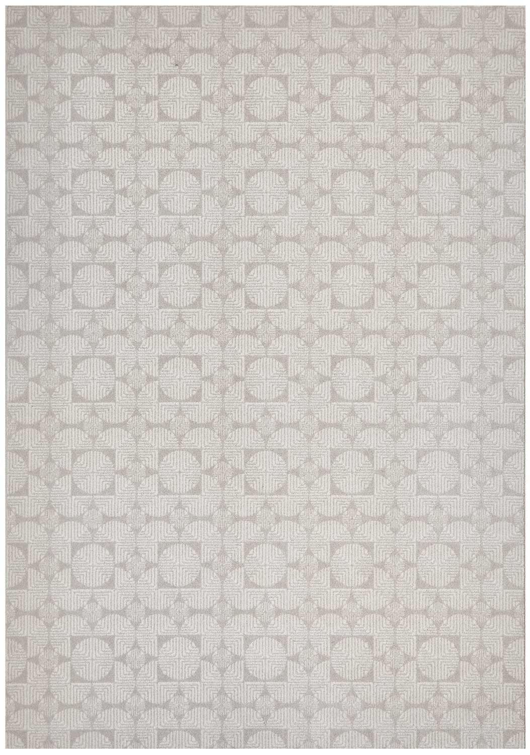 Madelyn Tessera geometric wool rug in neutral tones