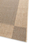 Newport Sand Black Outdoor Mat