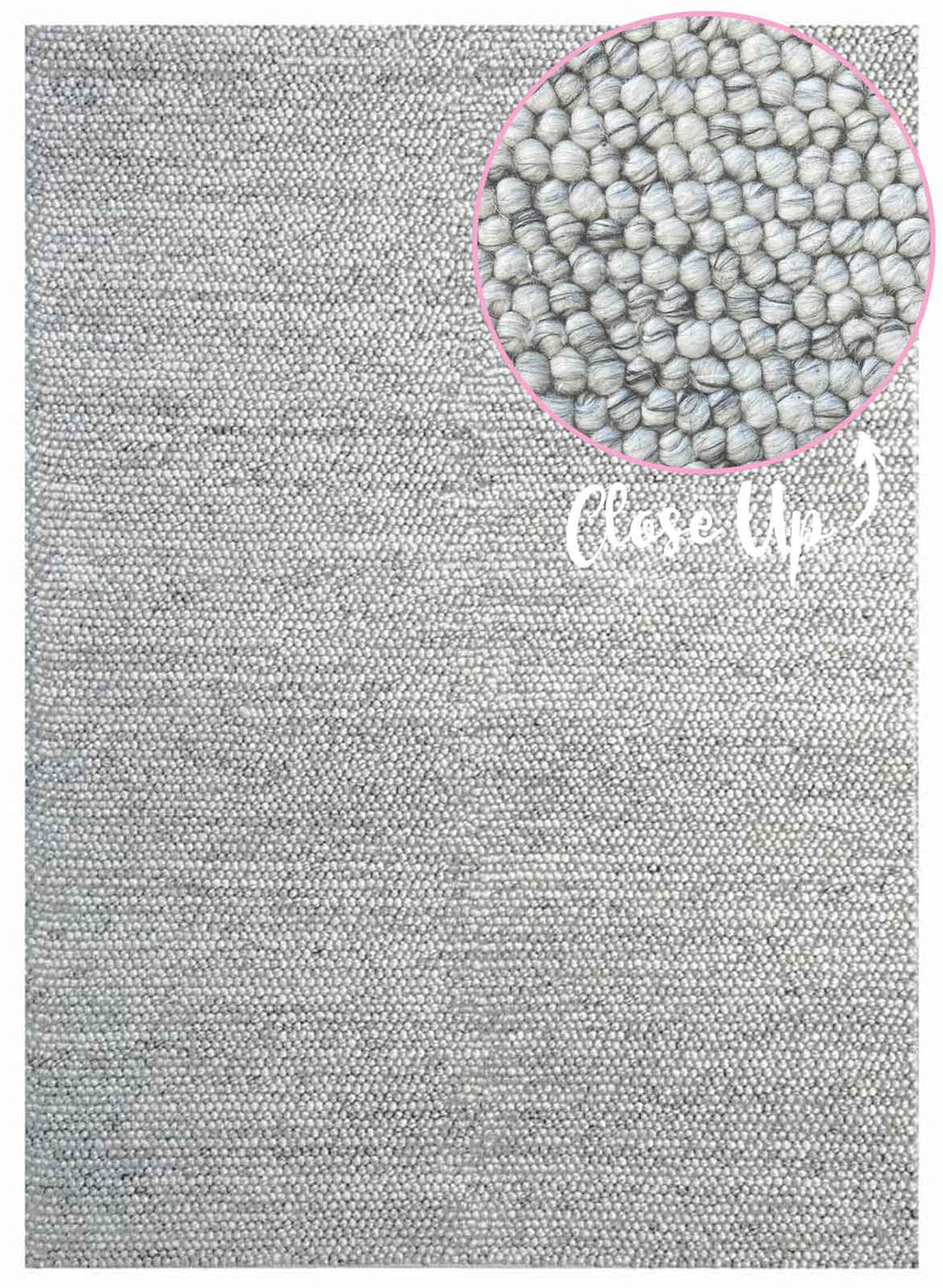 Balmain Oyster Textured Rug | Wool Rugs Belrose | Rugs N Timber