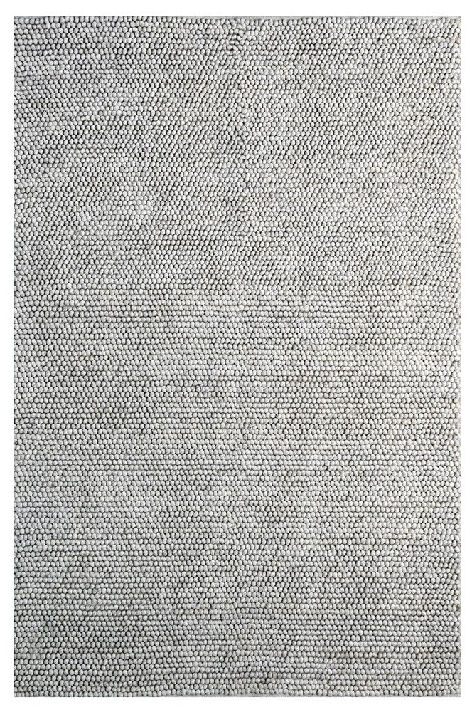Balmain Silver Textured Rug | Wool Rugs Belrose | Rugs N Timber