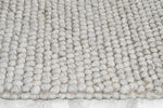 Balmain Silver Textured Rug | Wool Rugs Belrose | Rugs N Timber