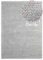 Balmain Silver Textured Rug | Wool Rugs Belrose | Rugs N Timber