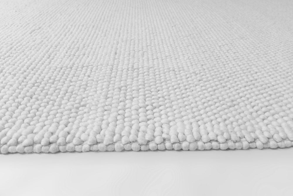 Balmain White Textured Rug | Wool Rugs Belrose | Rugs N Timber