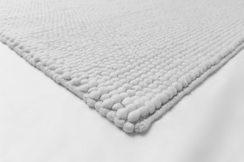 Balmain White Textured Rug | Wool Rugs Belrose | Rugs N Timber