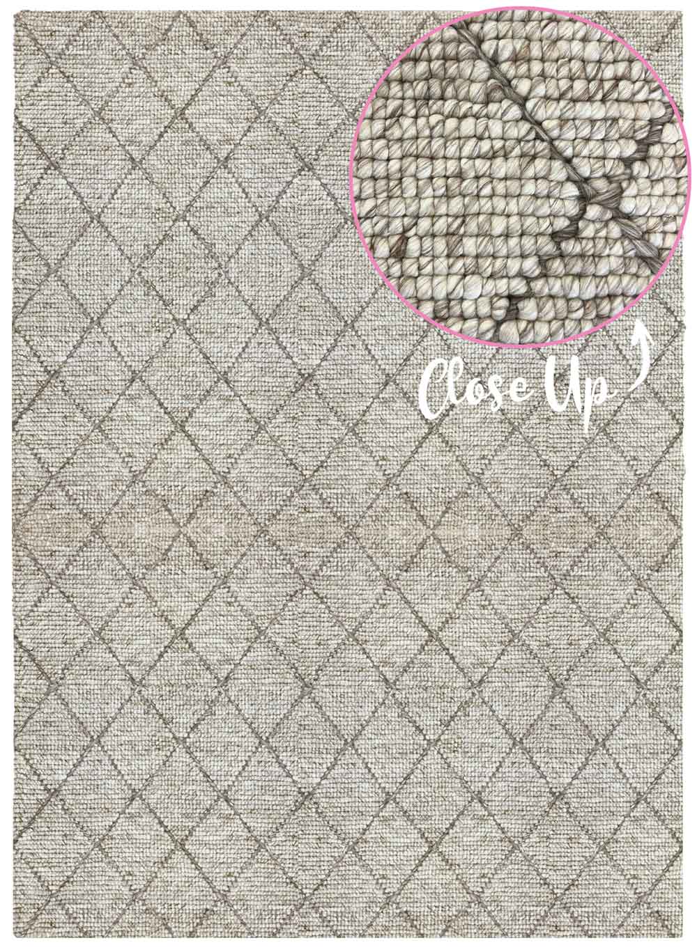 Diamond Off-White Rug | Wool Rugs Belrose | Rugs N Timber