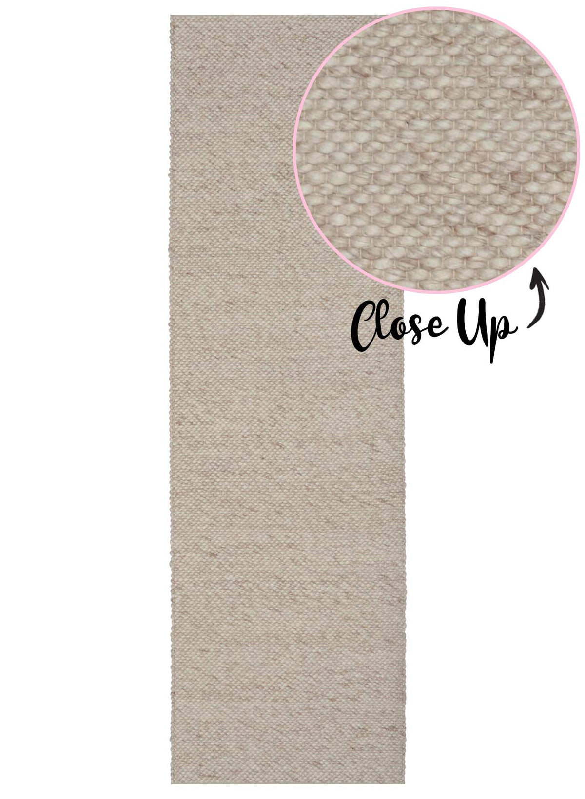 Our Opal Runner Collection has a tight handwoven pile made from Wool & Viscose. See it in our Rugs N Timber Belrose Showroom.
