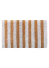 FM2 Premium Thick Coir Doormat - White Stripes