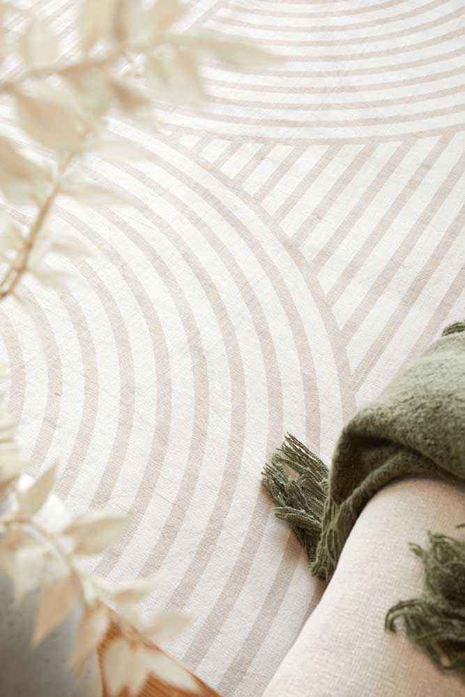 Lola Retro Beige Rug | Washable Rugs Belrose | Rugs N Timber