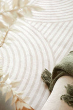 Lola Retro Beige Rug | Washable Rugs Belrose | Rugs N Timber