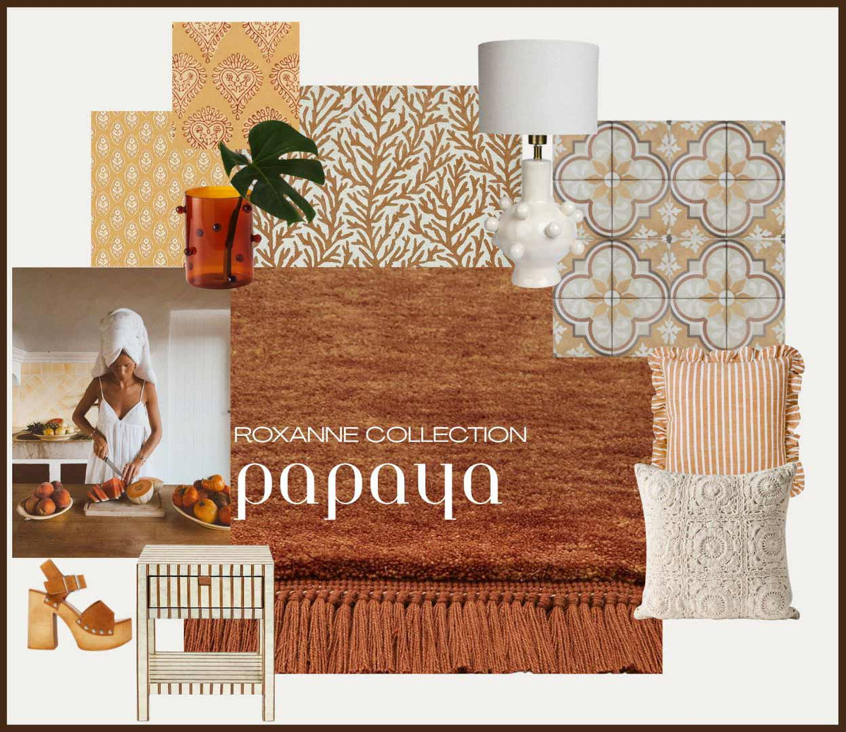 St Kitts - Roxanne Papaya Rug