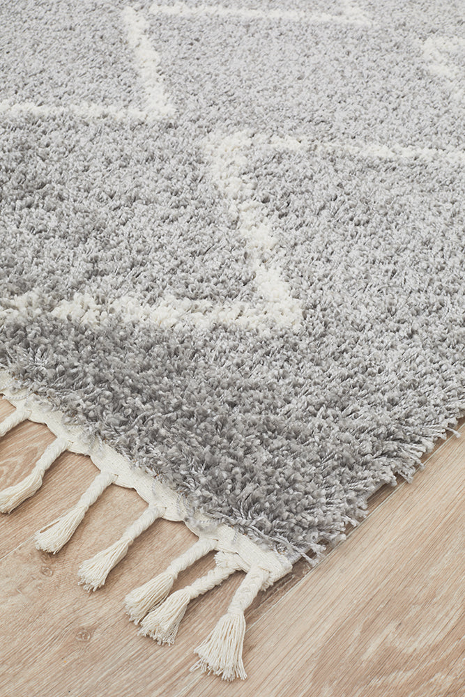 Catalina Silver Zig Zag Rug