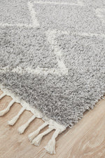 Catalina Silver Zig Zag Rug