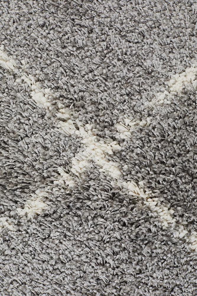 Catalina Silver Diamonds Rug