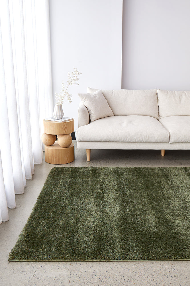 Fiona Green Rug | Shaggy Rugs Belrose | Rugs N Timber