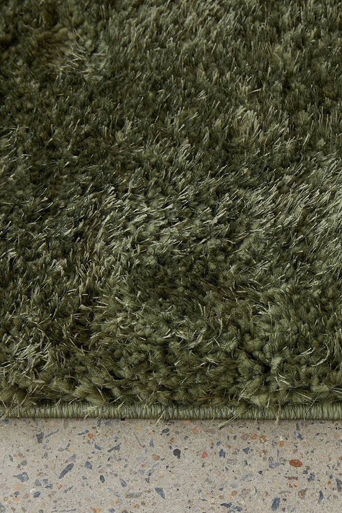 Fiona Green Rug | Shaggy Rugs Belrose | Rugs N Timber