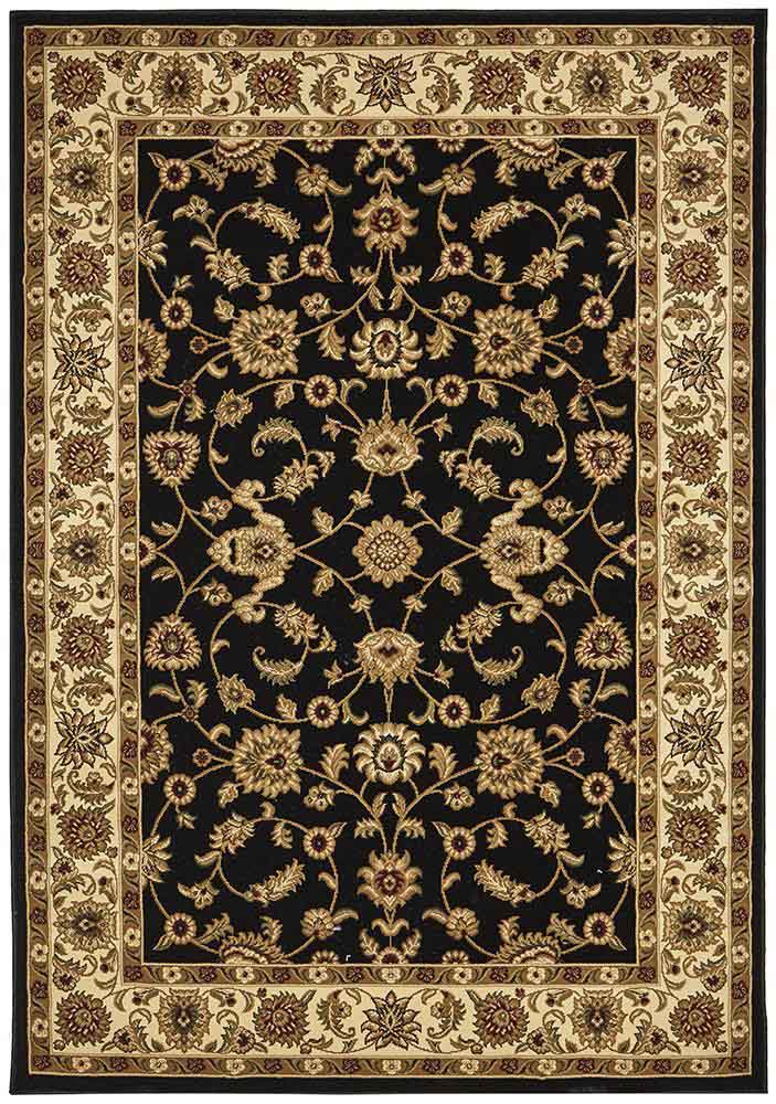 Julianna Black Floral Rug | Traditional Rugs Belrose | Rugs N Timber