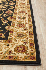 Julianna Black Floral Rug | Traditional Rugs Belrose | Rugs N Timber