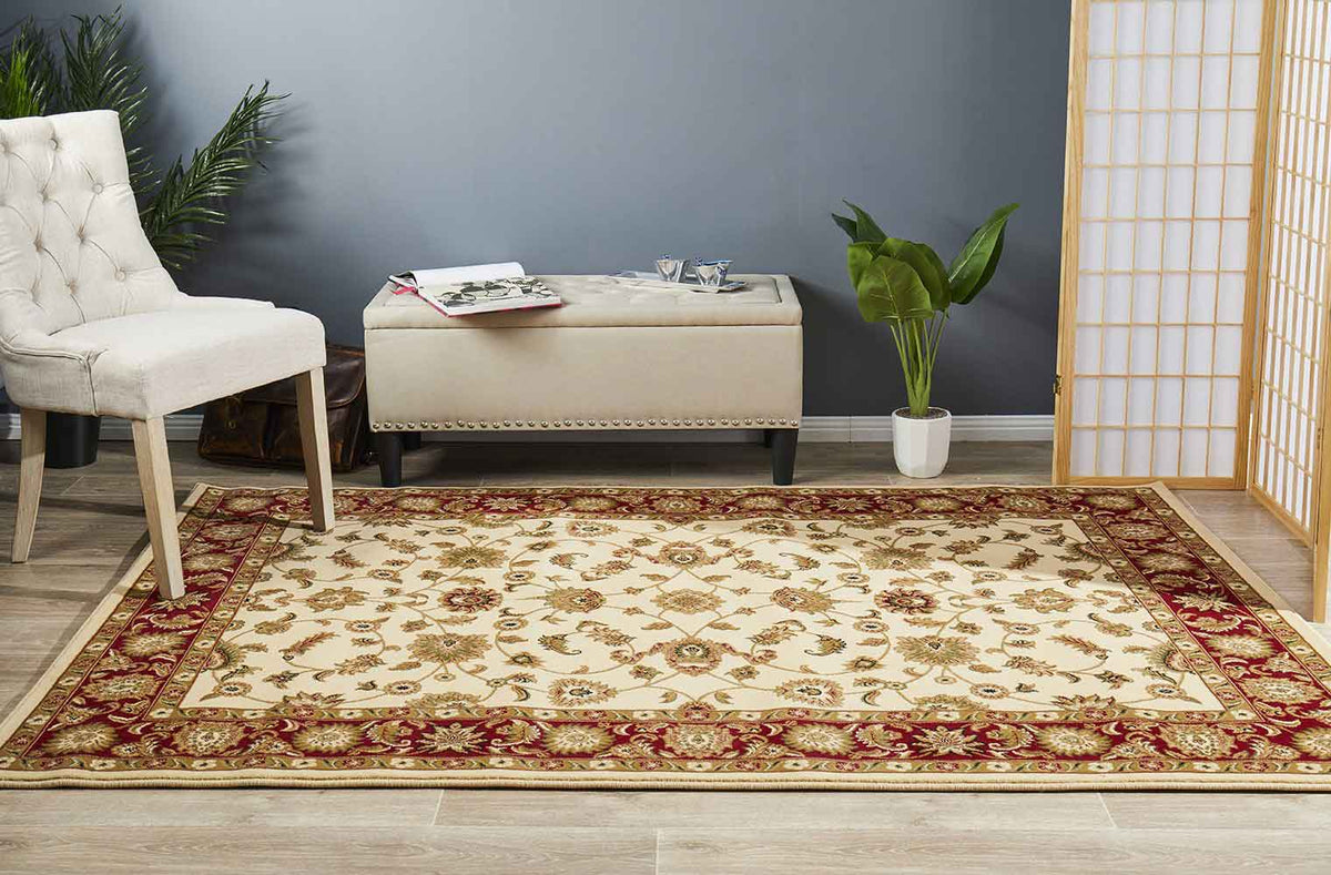 Julianna Cream Floral Rug | Traditional Rugs Belrose | Rugs N Timber