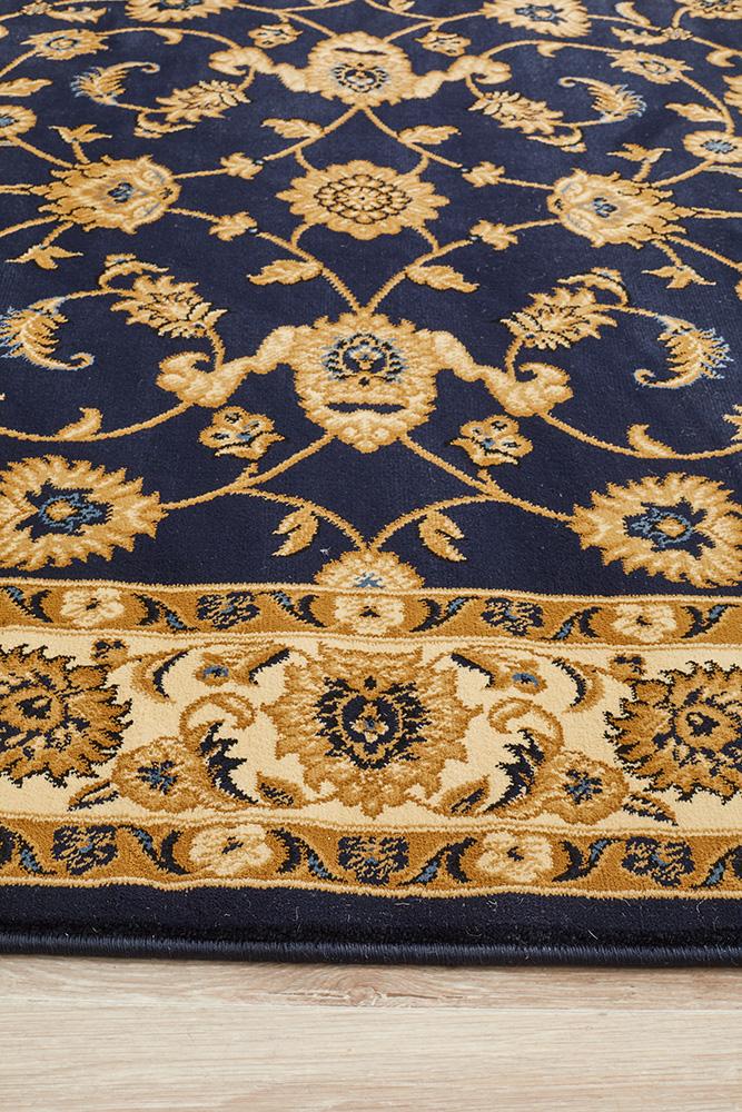 Julianna Navy Floral Rug | Traditional Rugs Belrose | Rugs N Timber