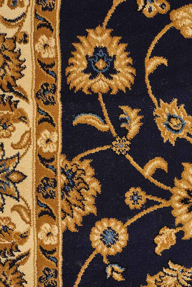 Julianna Navy Floral Rug | Traditional Rugs Belrose | Rugs N Timber