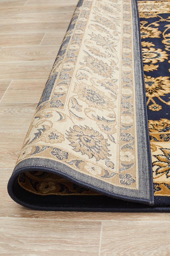 Julianna Navy Floral Rug | Traditional Rugs Belrose | Rugs N Timber