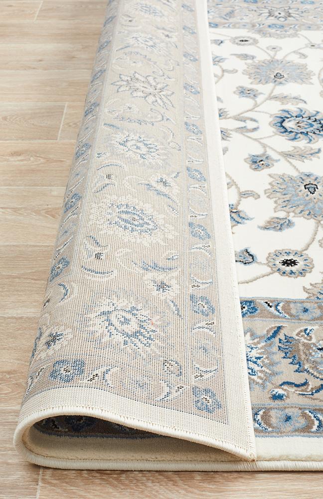 Julianna White Floral Rug | Traditional Rugs Belrose | Rugs N Timber