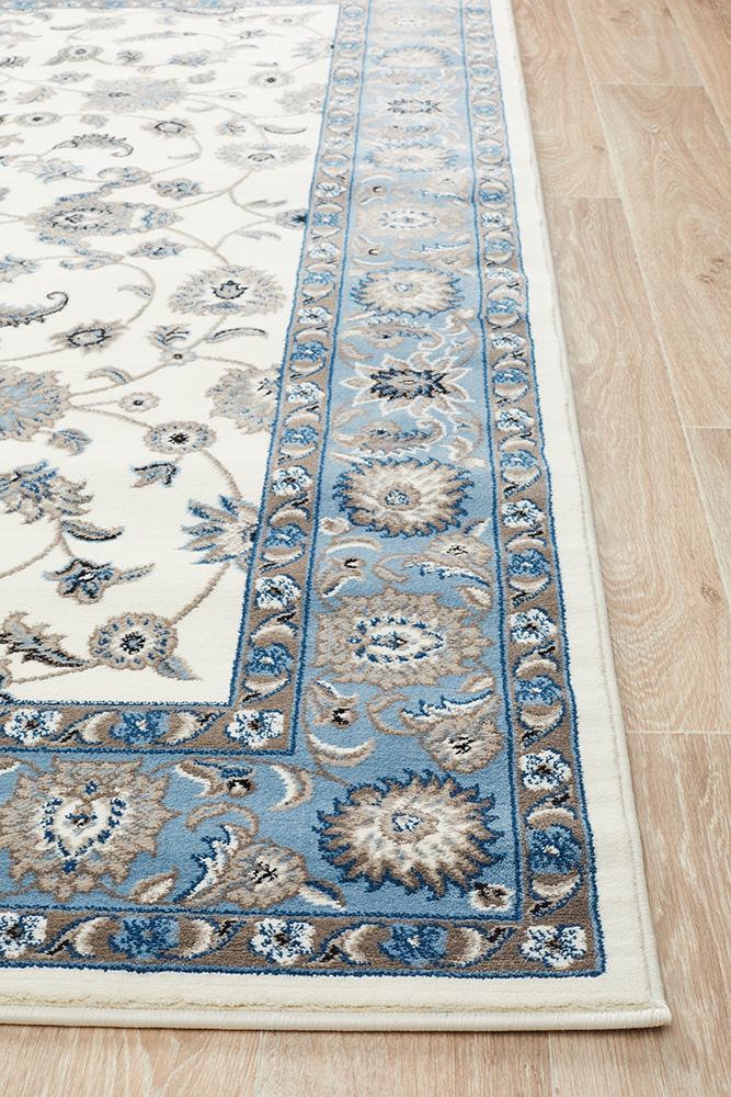 Julianna White Floral Rug | Traditional Rugs Belrose | Rugs N Timber