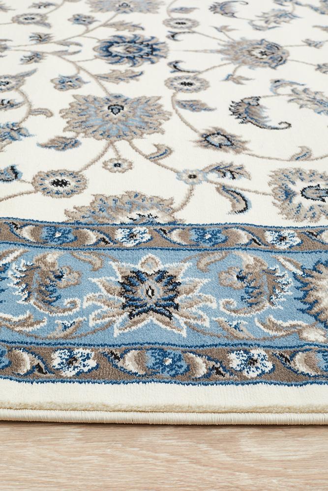 Julianna White Floral Rug | Traditional Rugs Belrose | Rugs N Timber