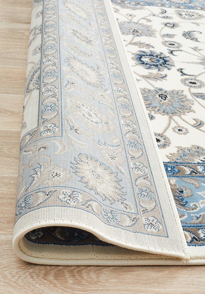 Julianna White Floral Rug | Traditional Rugs Belrose | Rugs N Timber