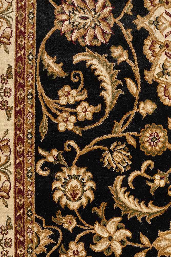 Julianna Black Medallion Runner | Traditional Hall Runners Belrose | Rugs N Timber