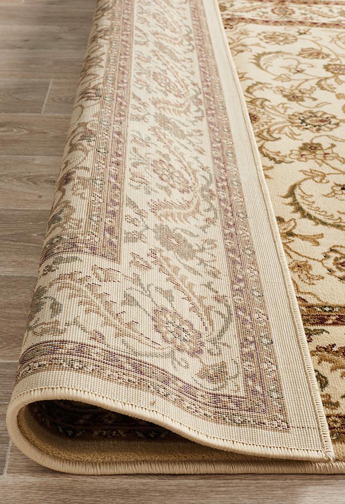 Julianna Cream Medallion Runner | Traditional Hall Runners Belrose | Rugs N Timber