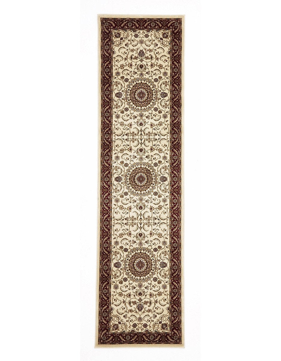 Julianna Cream Medallion Runner | Traditional Hall Runners Belrose | Rugs N Timber
