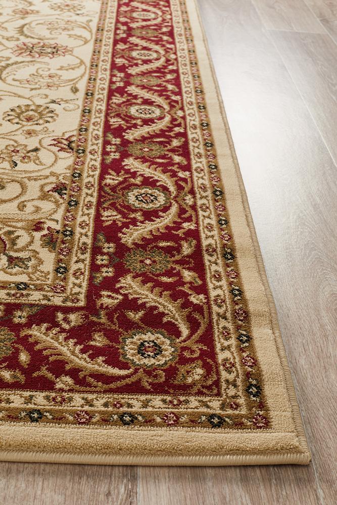 Julianna Cream Medallion Runner | Traditional Hall Runners Belrose | Rugs N Timber