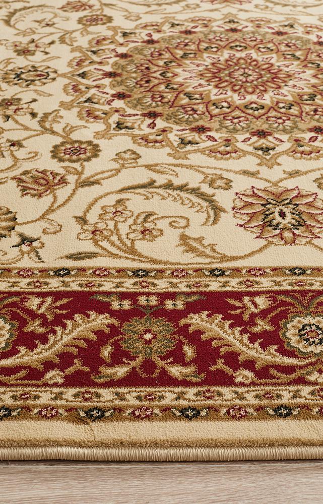 Julianna Cream Medallion Runner | Traditional Hall Runners Belrose | Rugs N Timber