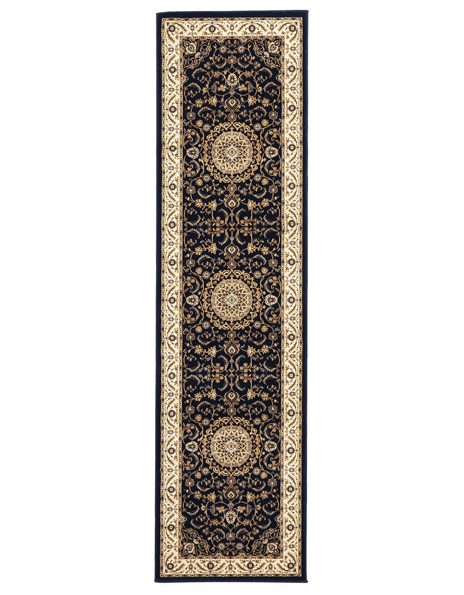 Julianna Navy Medallion Runner | Traditional Hall Runners Belrose | Rugs N Timber
