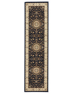 Julianna Navy Medallion Runner | Traditional Hall Runners Belrose | Rugs N Timber