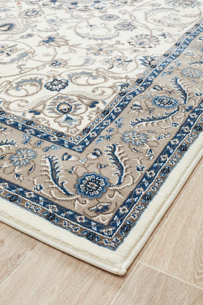 Julianna White Medallion Rug | Traditional Rugs Belrose | Rugs N Timber