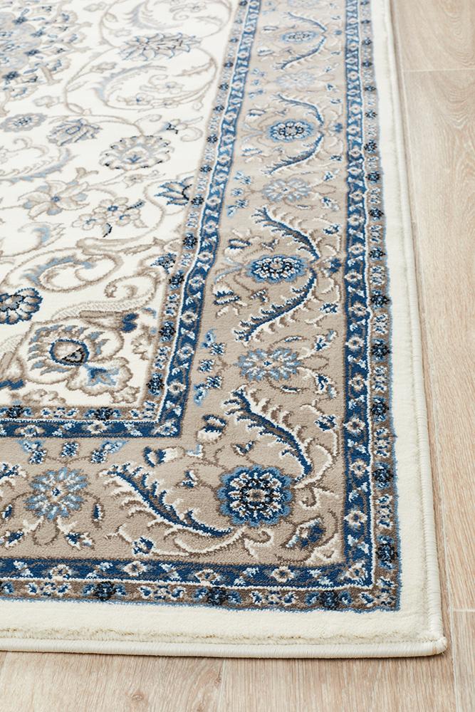 Julianna White Medallion Rug | Traditional Rugs Belrose | Rugs N Timber
