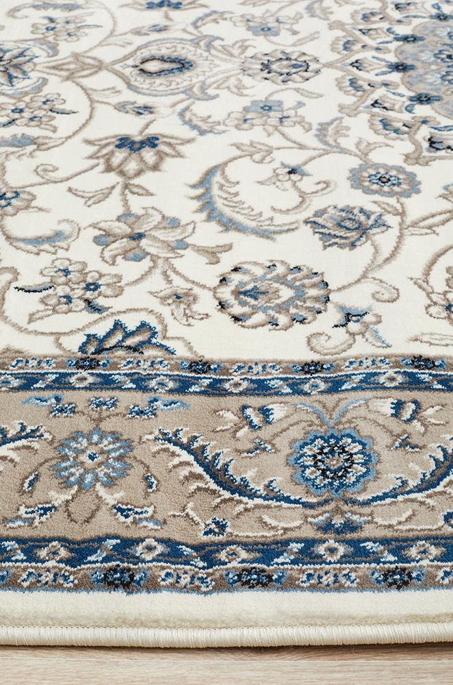 Julianna White Medallion Rug | Traditional Rugs Belrose | Rugs N Timber