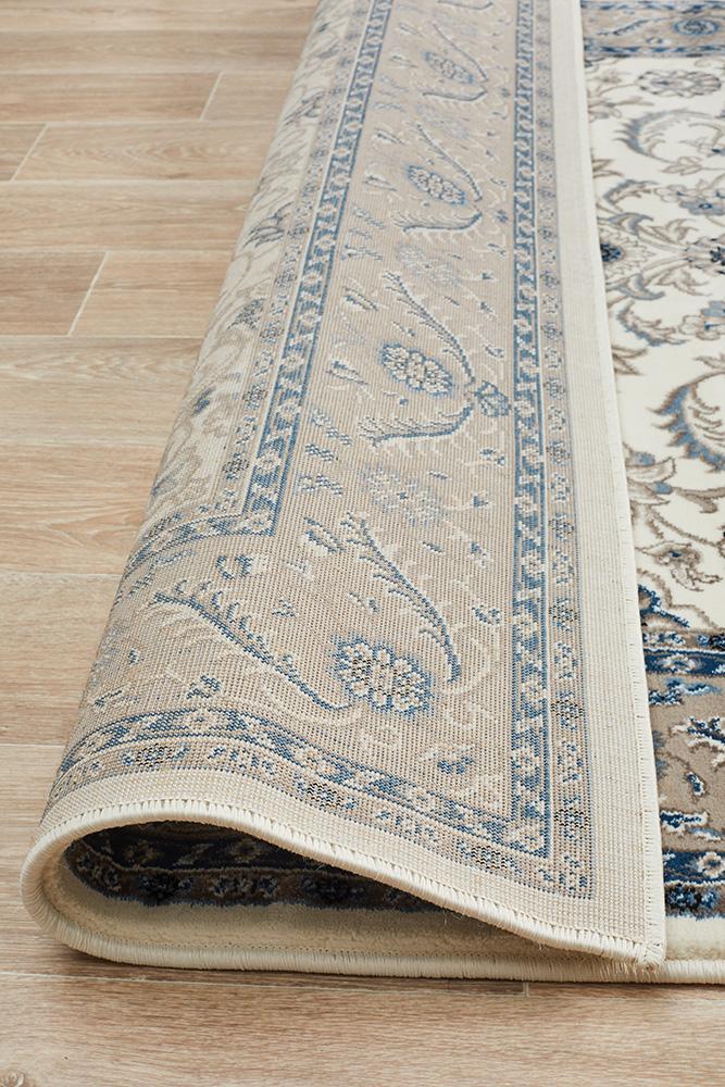 Julianna White Medallion Rug | Traditional Rugs Belrose | Rugs N Timber