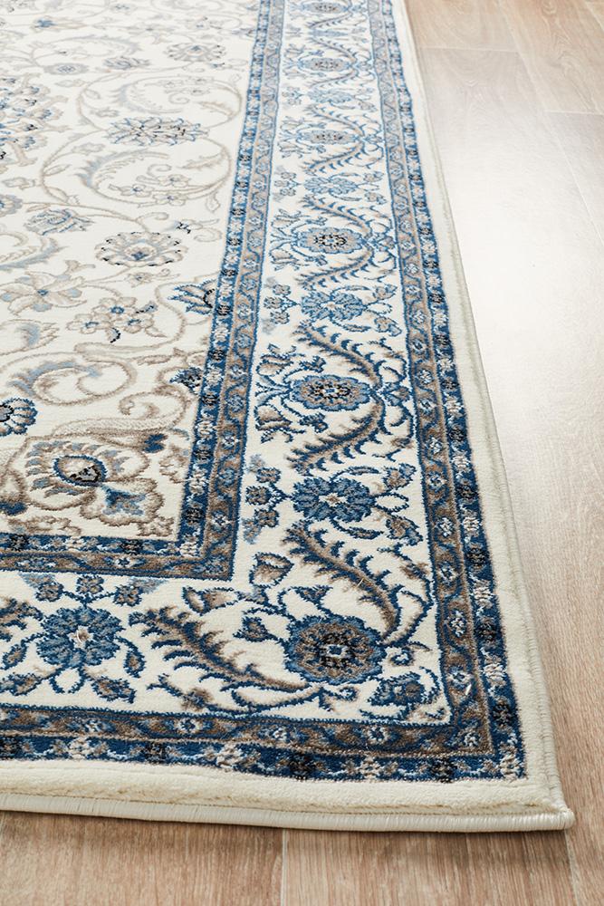 Julianna White Medallion Rug | Traditional Rugs Belrose | Rugs N Timber
