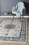 Julianna White Medallion Rug | Traditional Rugs Belrose | Rugs N Timber