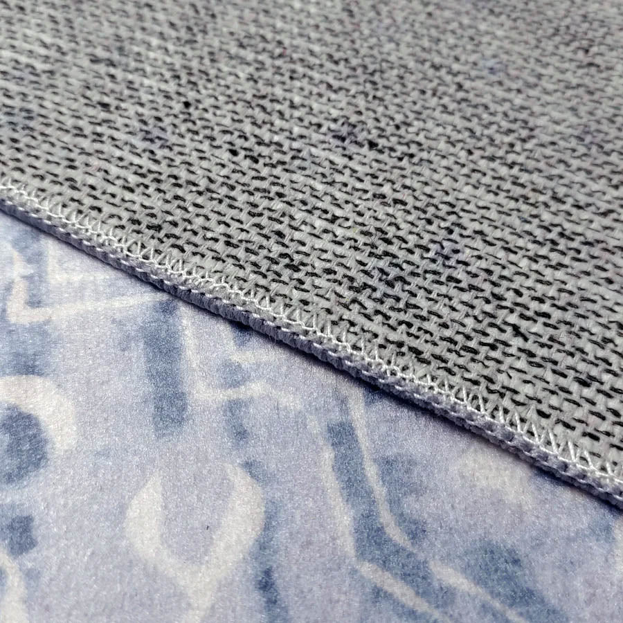 Fabiana Flora Blue Runner | Washable Mats Belrose | Rugs N Timber