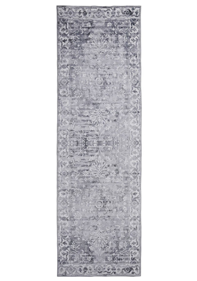 Fabiana Grey Runner | Washable Mats Belrose | Rugs N Timber