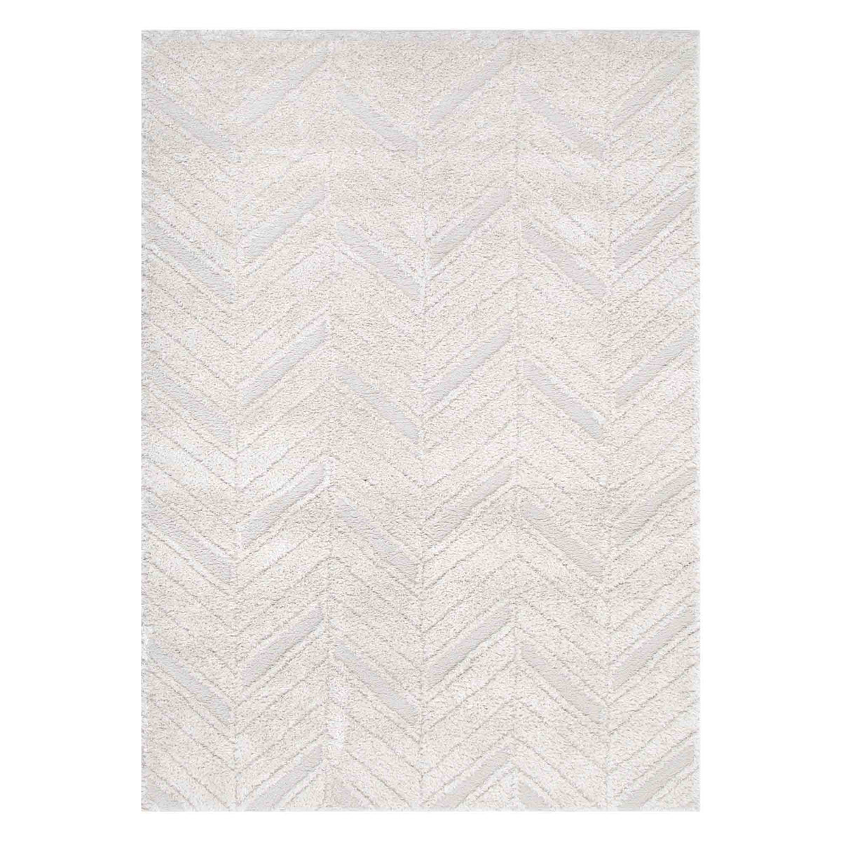 Atlanta Beige Herringbone Rug | Shaggy Rugs Belrose Sydney