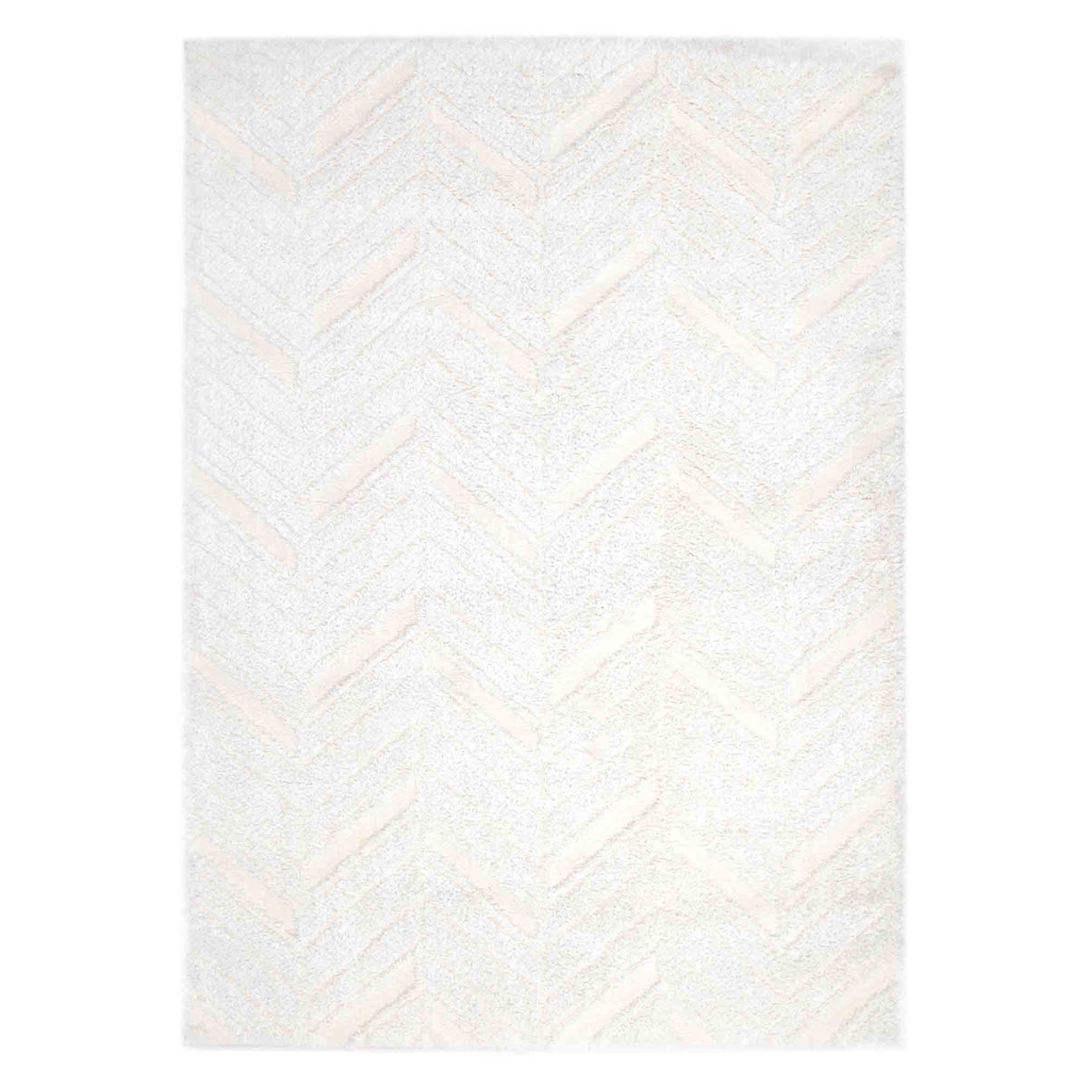 Atlanta Cream Herringbone Rug | Shaggy Rugs Belrose Sydney