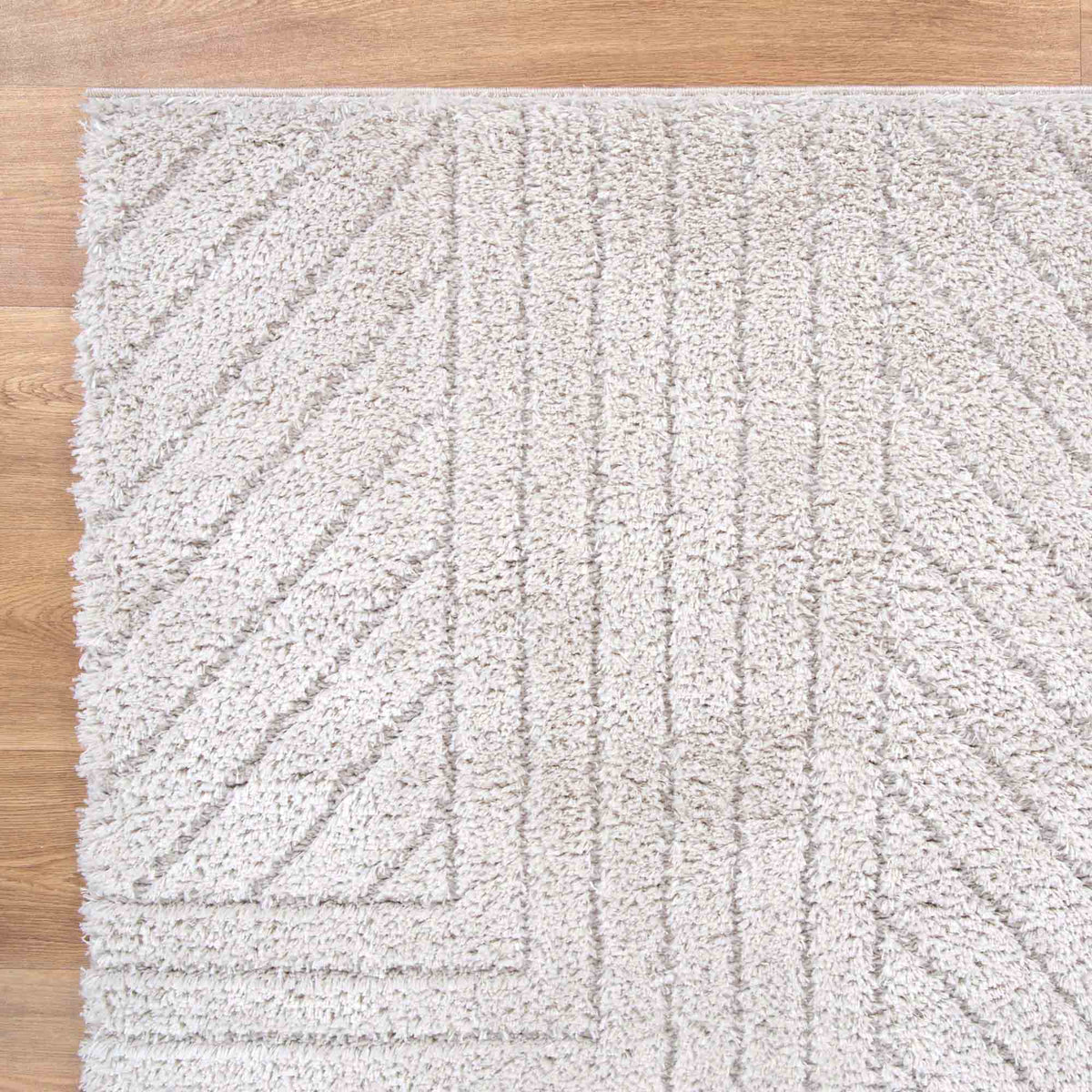 Atalanta Beige Angular Rug | Shaggy Rugs Belrose Sydney